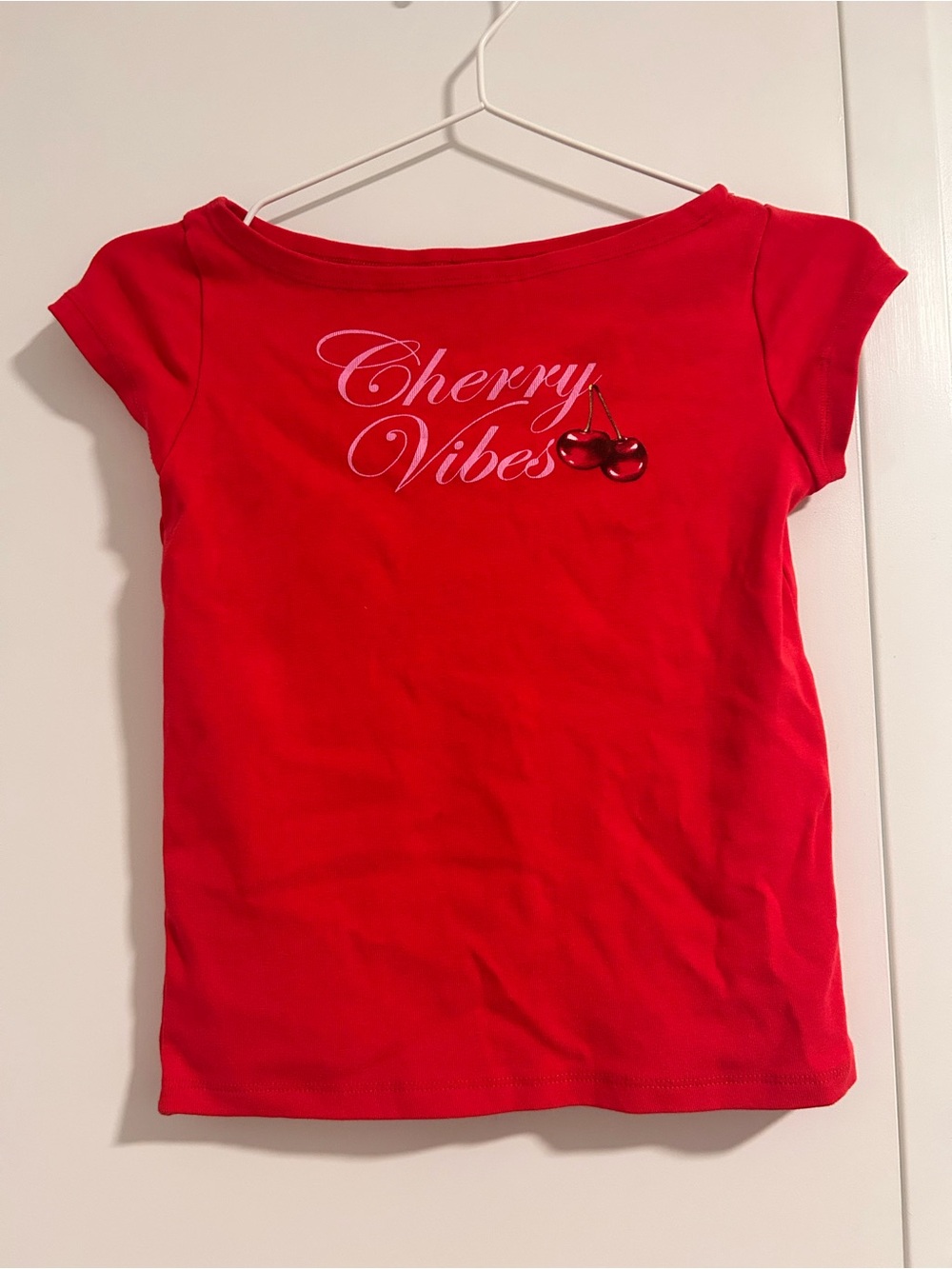 Zara Red 'Cherry Vibes' Graphic Tee